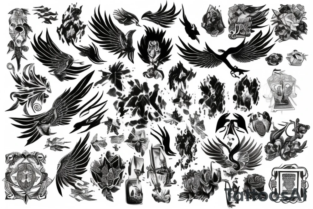 Phoenix tattoo idea