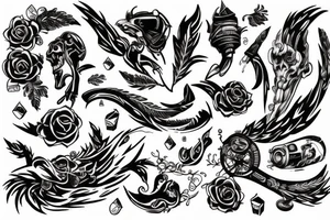 Redanovets draws on the wall tattoo idea