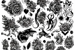 Redanovets draws on the wall tattoo idea