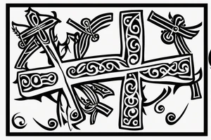 Orthodox cross tattoo idea