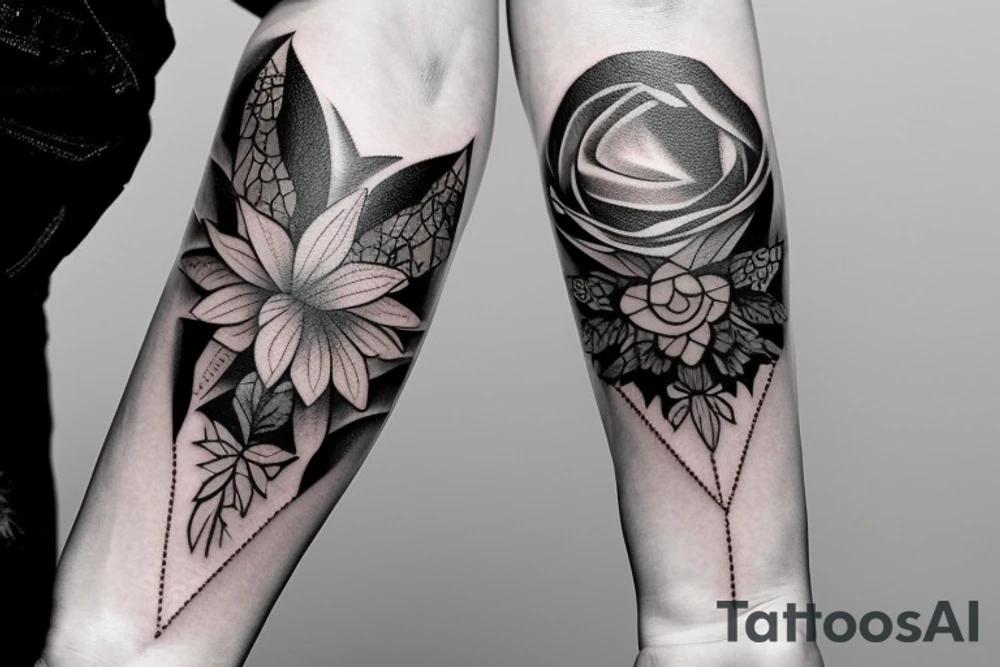 Казак на коне держит летучую мышь за лапу tattoo idea