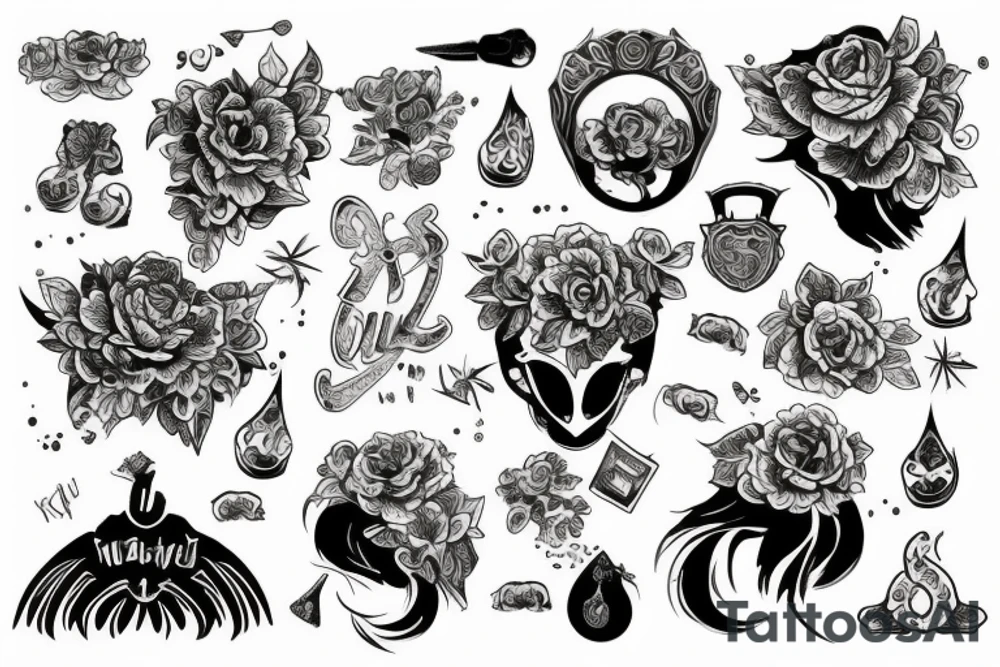 Бурый медведь на лампочке tattoo idea