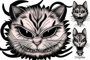 Cheshire cat from hell tattoo idea