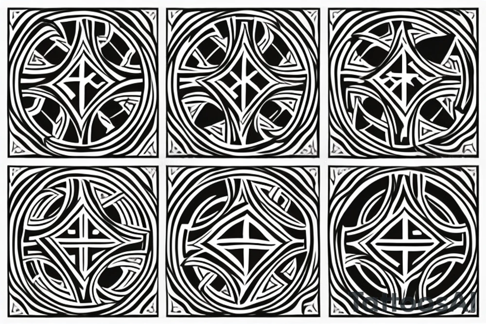Orthodox cross tattoo idea