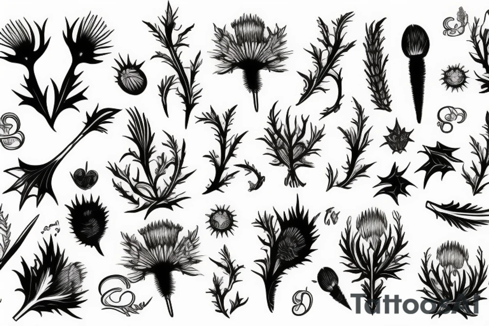 Thistle tattoo idea
