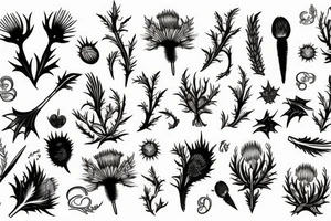 Thistle tattoo idea
