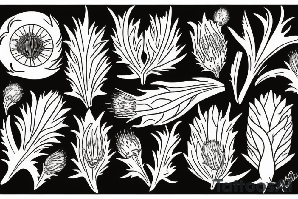 Thistle tattoo idea