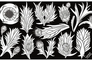 Thistle tattoo idea