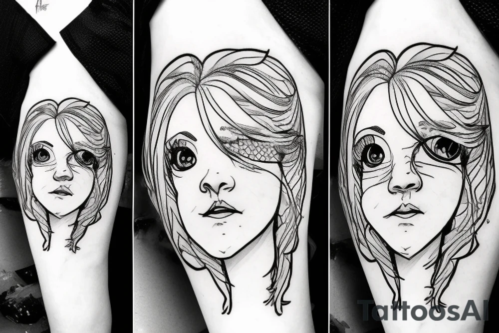 Luna Lovegood face tattoo idea