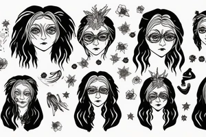 Luna Lovegood face tattoo idea