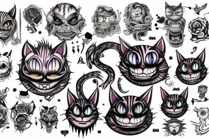 Cheshire cat from hell tattoo idea
