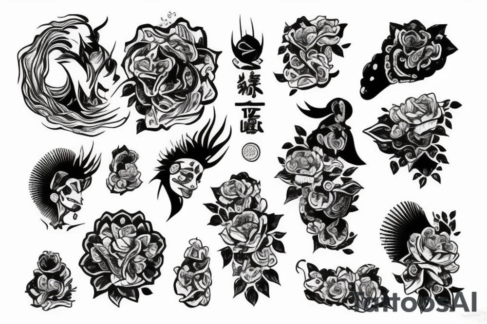 Дракон tattoo idea