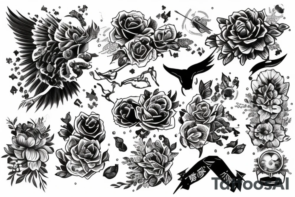 японский замок tattoo idea
