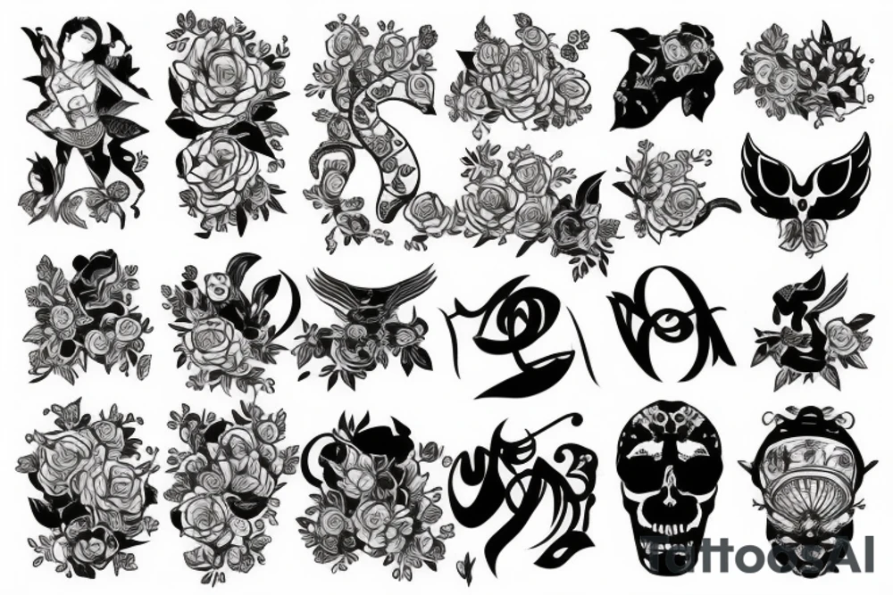 японский замок tattoo idea