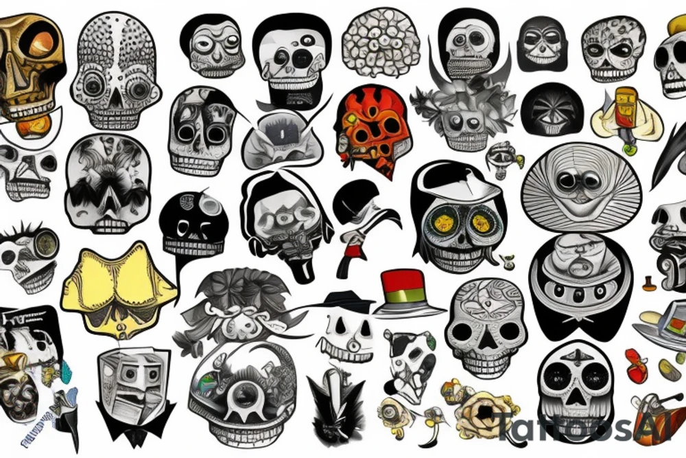 grim fandango tattoo idea