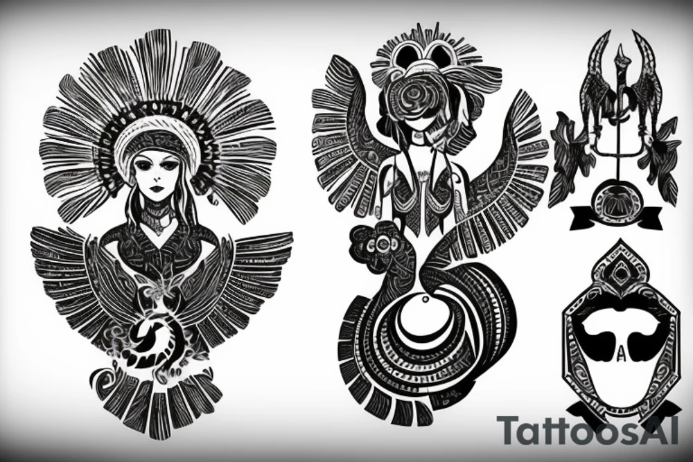 Ukrainian Motherland sculpture tattoo idea