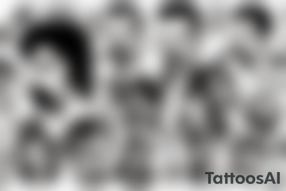 photo of freddie mercury smile tattoo idea