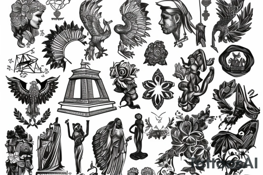 Ukrainian Motherland sculpture tattoo idea