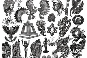 Ukrainian Motherland sculpture tattoo idea