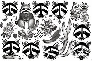 raccoon tattoo idea