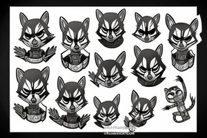 rocket raccoon from guardians of the galaxy tattoo idea