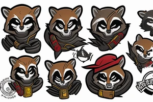 rocket raccoon from guardians of the galaxy tattoo idea