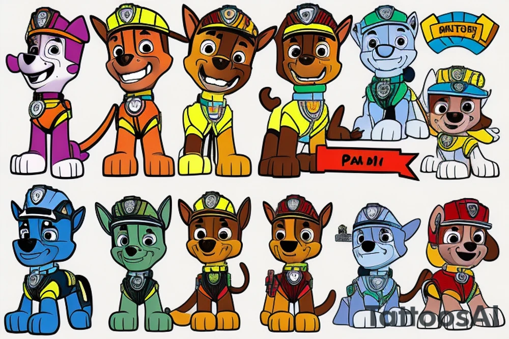 Paw patrol tattoo idea