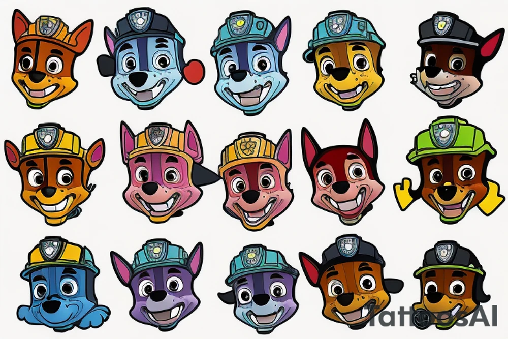 Paw patrol tattoo idea