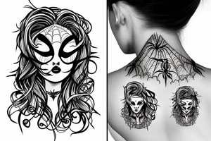 Spider with a girl's head tattoo idea