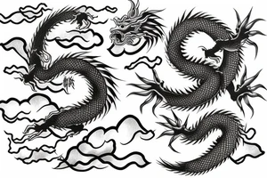 japanese dragon tattoo idea