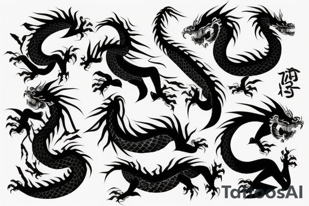 japanese dragon tattoo idea