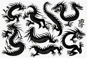 japanese dragon tattoo idea