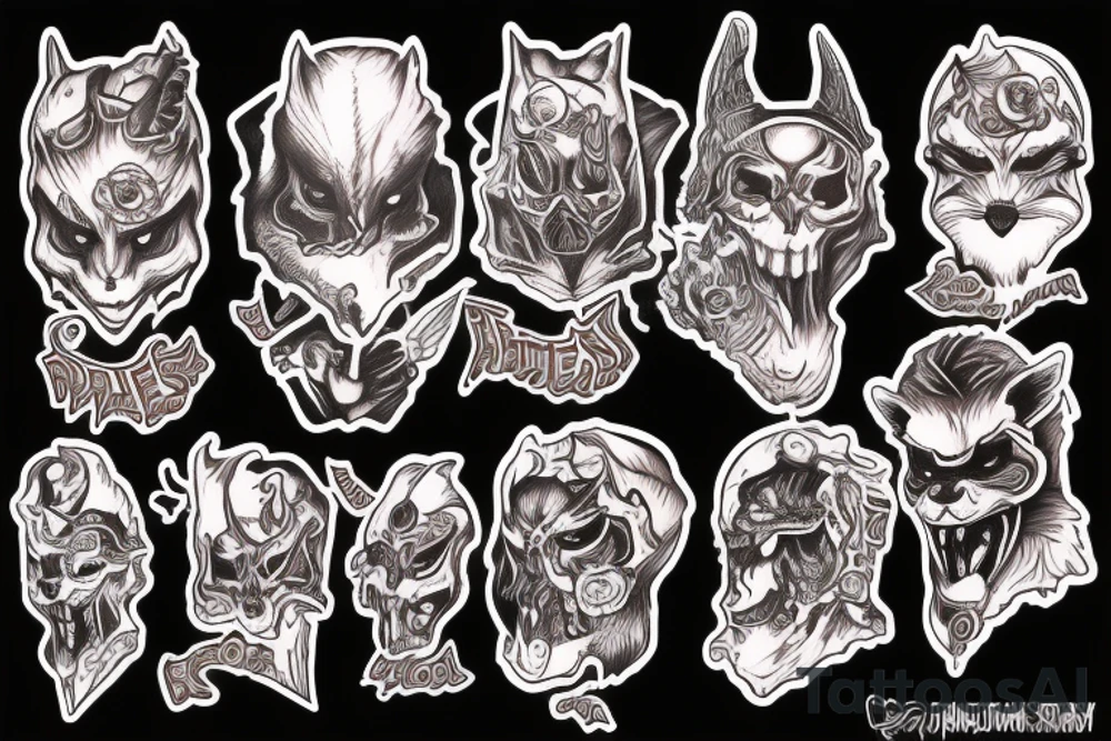 raccoon dark bloods hell tattoo idea