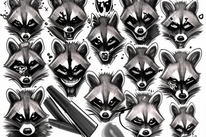 raccoon dark bloods hell tattoo idea