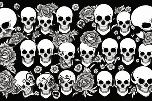 a skull in a moto helmet tattoo idea