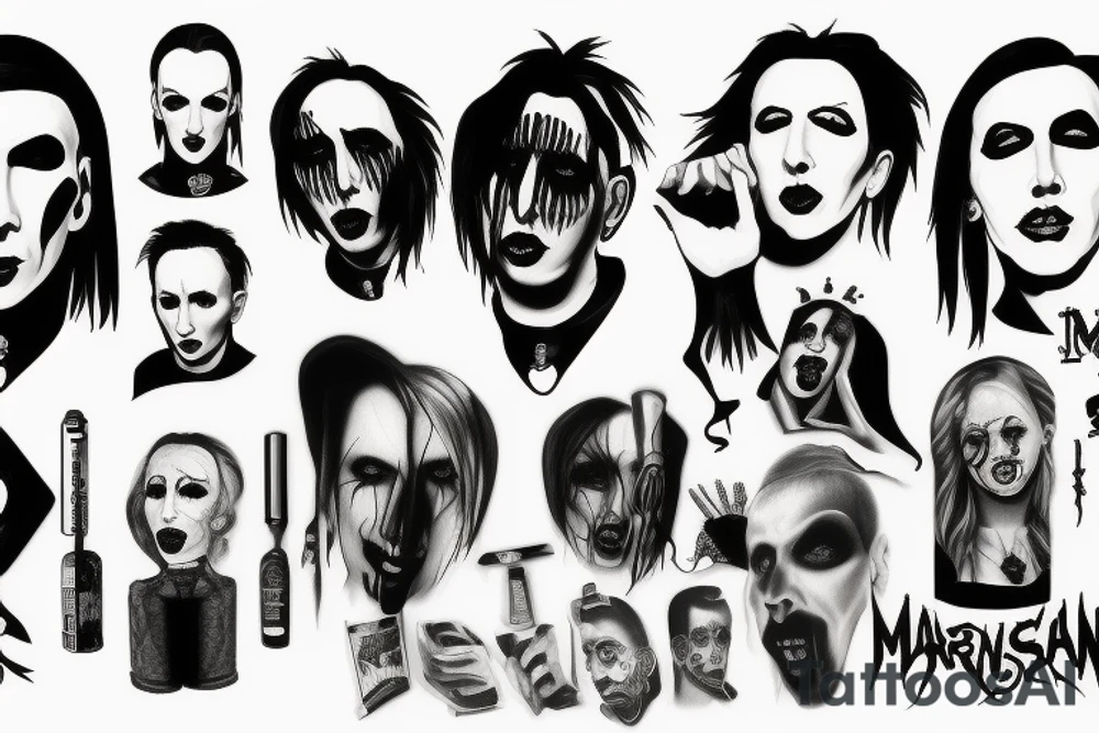 Marilyn Manson tattoo idea