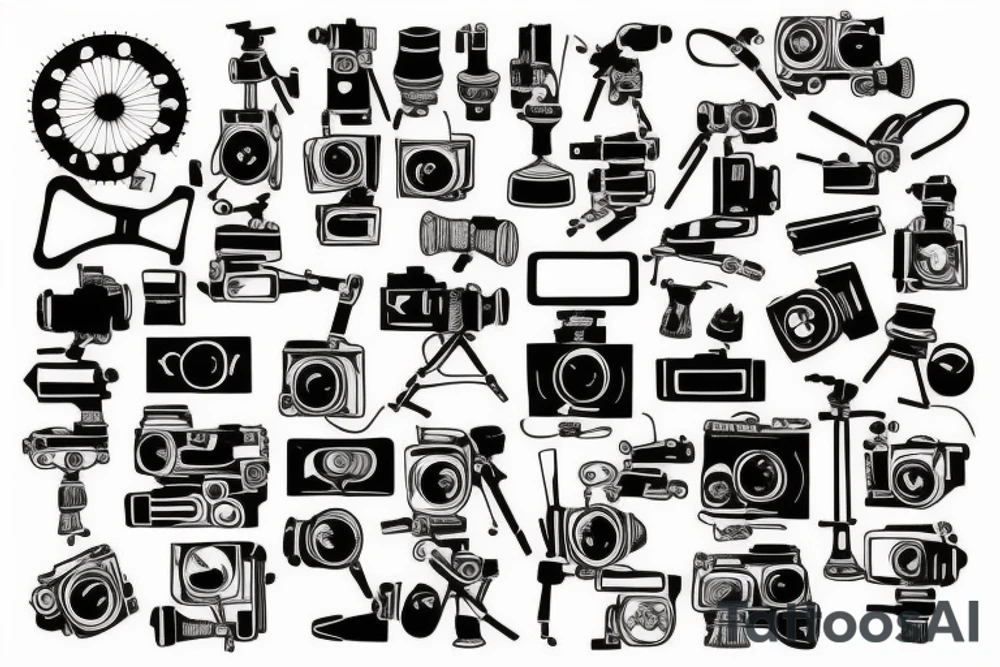 Film and video camera tattoo idea