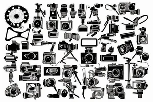 Film and video camera tattoo idea
