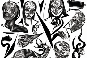 The Black Lightning That Dies to the End tattoo idea