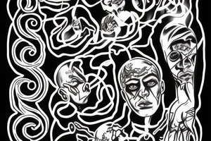 The Black Lightning That Dies to the End tattoo idea
