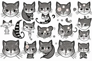 Fairytale cat, sparkle tattoo idea