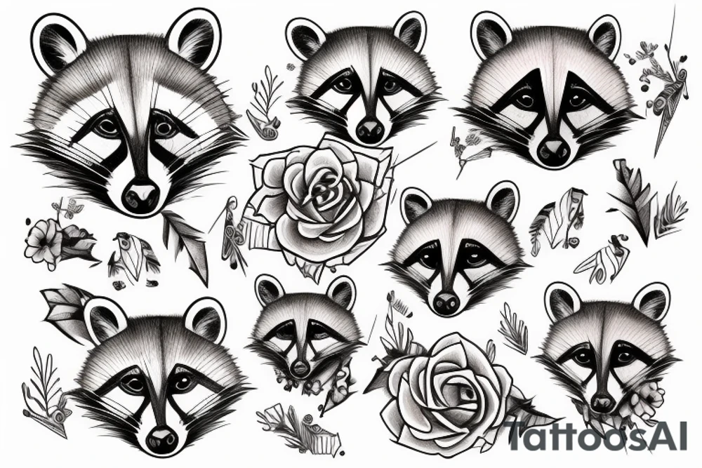 raccoon blood tattoo idea