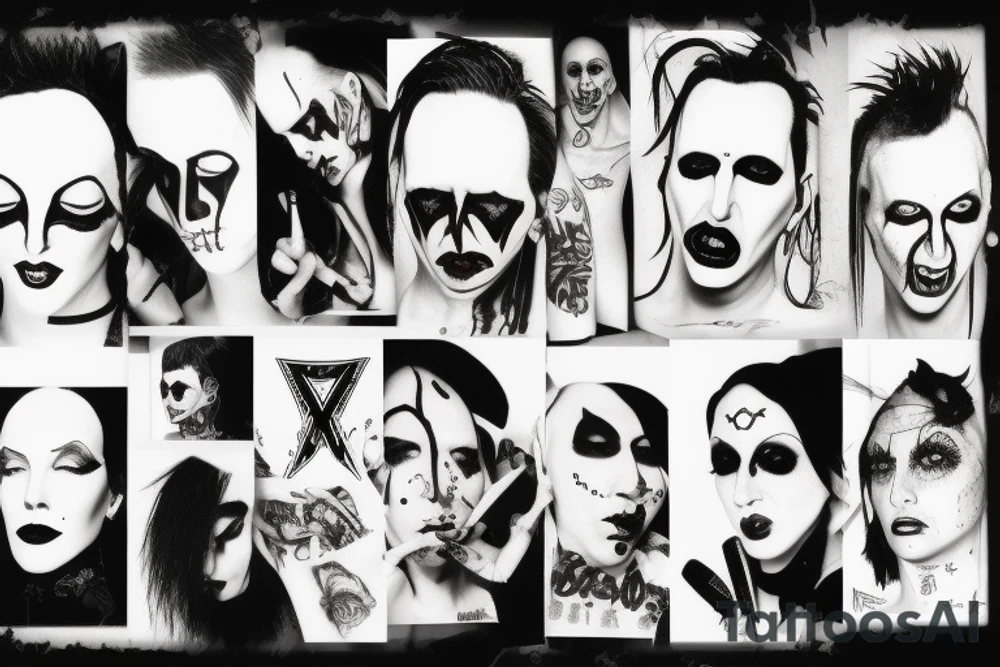 Marilyn Manson tattoo idea