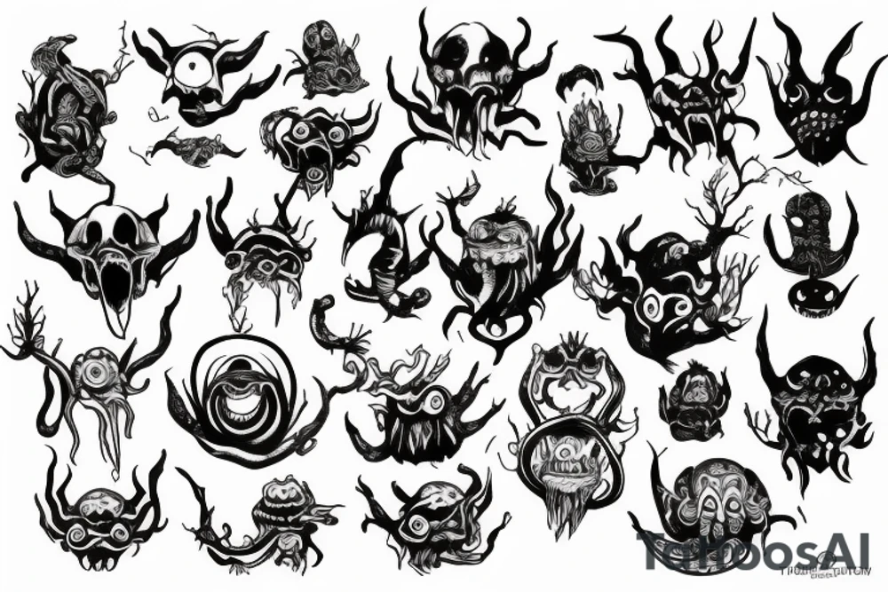 Cute Kthulkhu tattoo idea