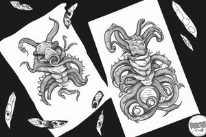 Cute Kthulkhu tattoo idea
