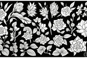 Plants tattoo idea