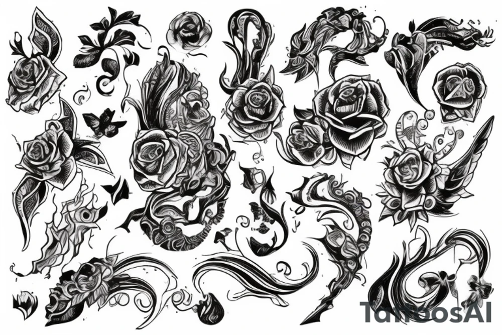 Лев в шапке с дредами tattoo idea