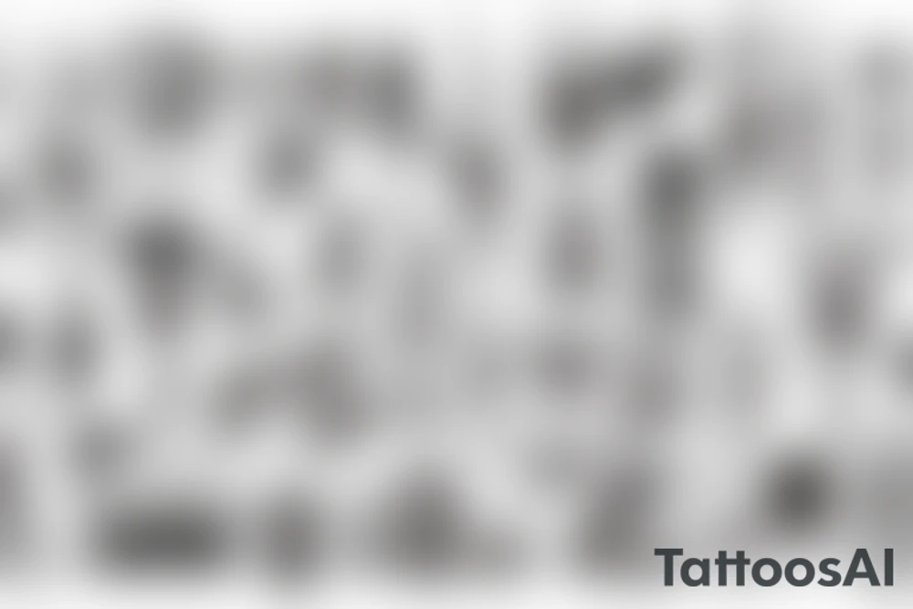 Milk with city tattoo idea