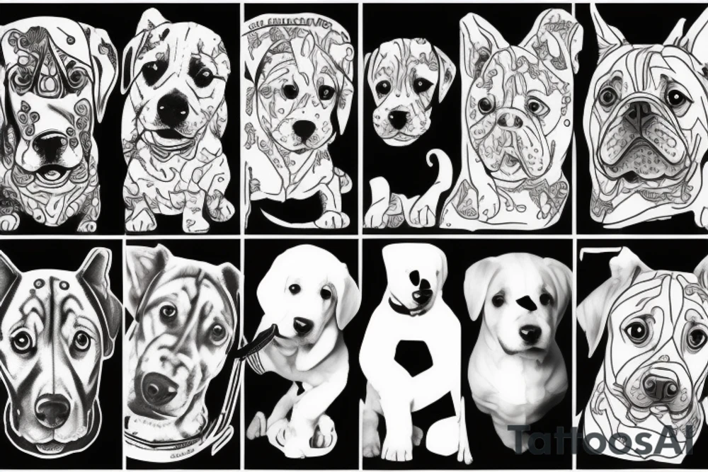 puppy tattoo idea