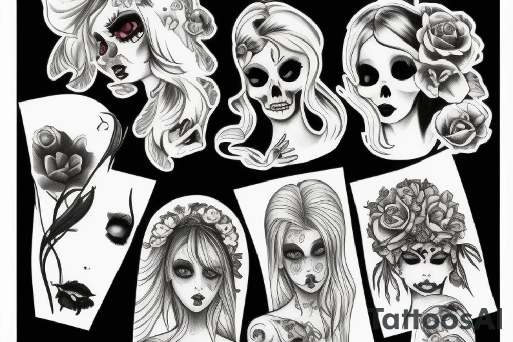 Dead girl tattoo idea